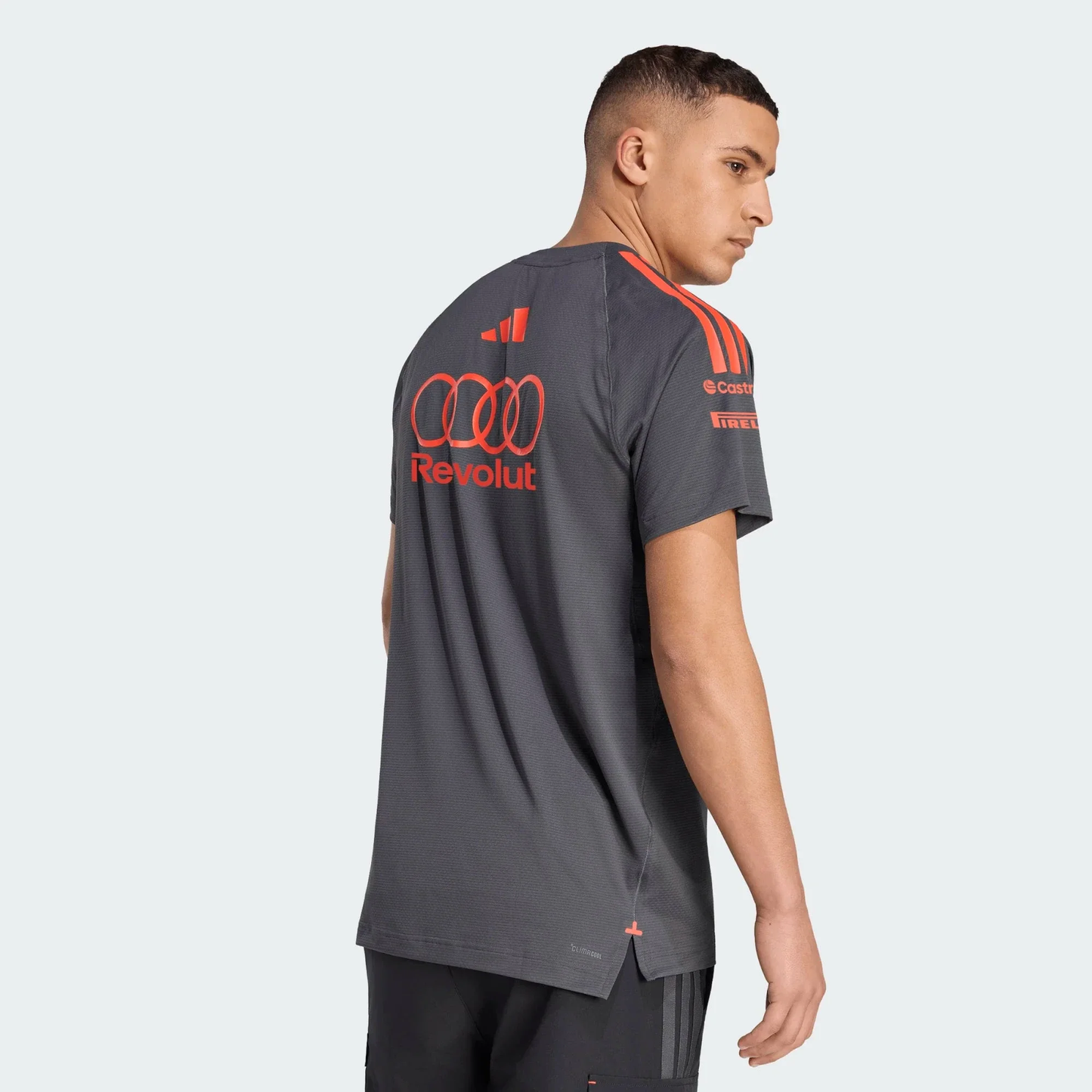 KE9100 Audi Formula 1 Men's 2026 Team Mechanics T-Shirt - Gray