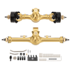 MEUS RACING 5mm Isokinetic V2 SCX24 Axles with 3-Section CVD for Axial 1/24 SCX24 RC Crawler (Gold)