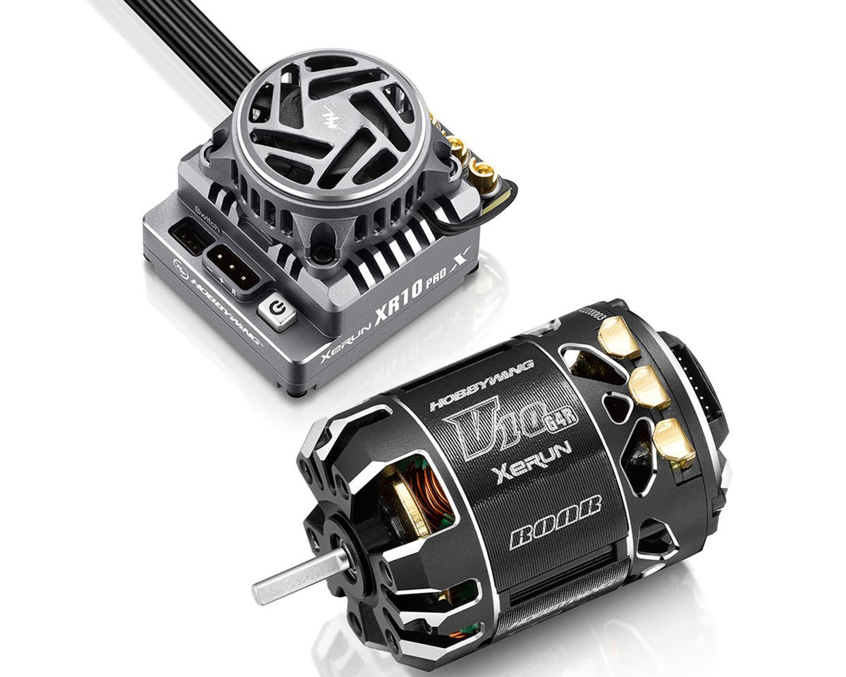 HWA38020455 Hobbywing XR10 Pro G3X Stock Spec Sensored Brushless ESC/V10 G4R Motor Combo (17.5T)