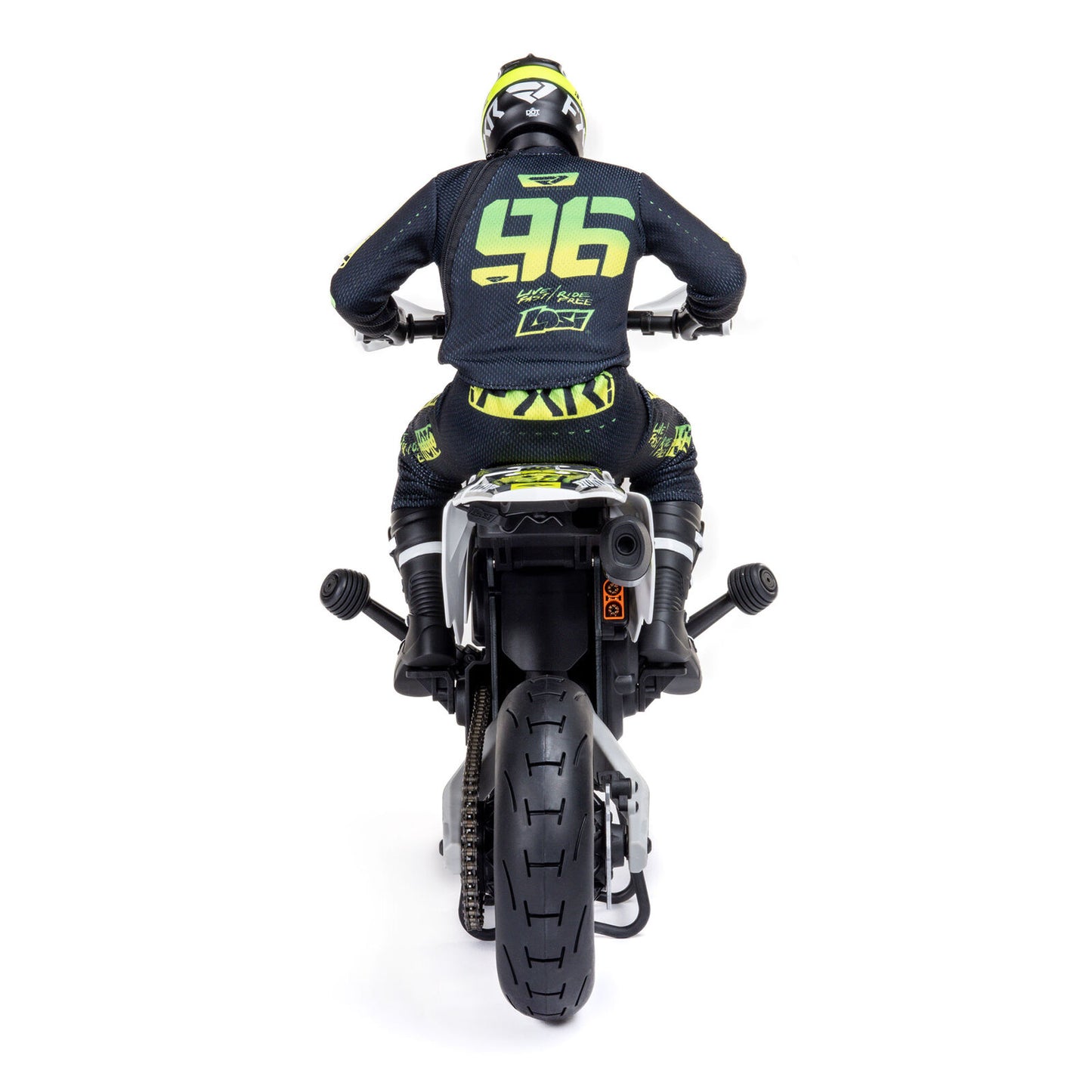 LOS-2272 1/4 Promoto-SM FXR Supermoto Motorcycle RTR Basic, White