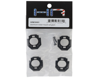 HRGRM18V01 Hot Racing Arrma Grom Aluminum Motor Mount Set (Black) (16-27T)