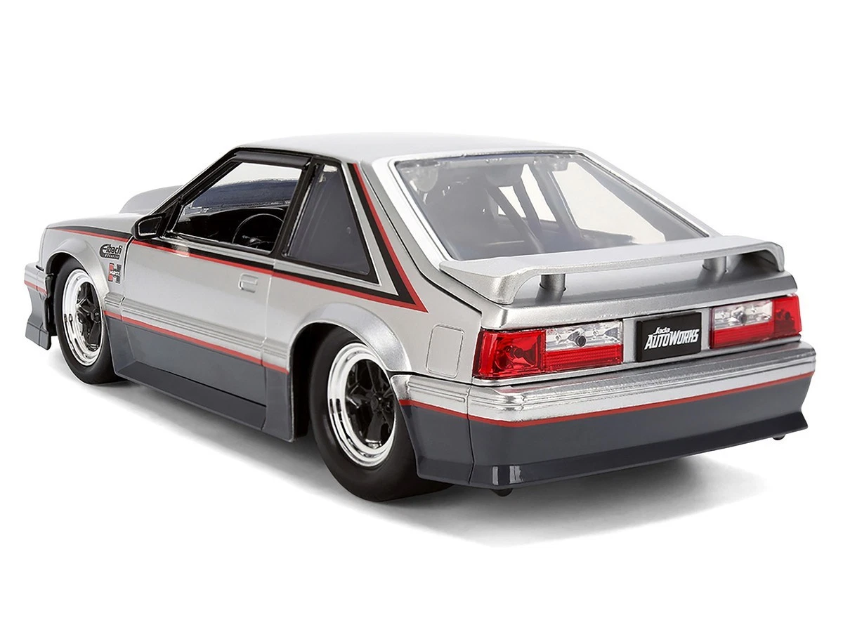 Jada 38347 1:24 1989 Ford Mustang GT Hurst Eibach – Silver – Autoworks