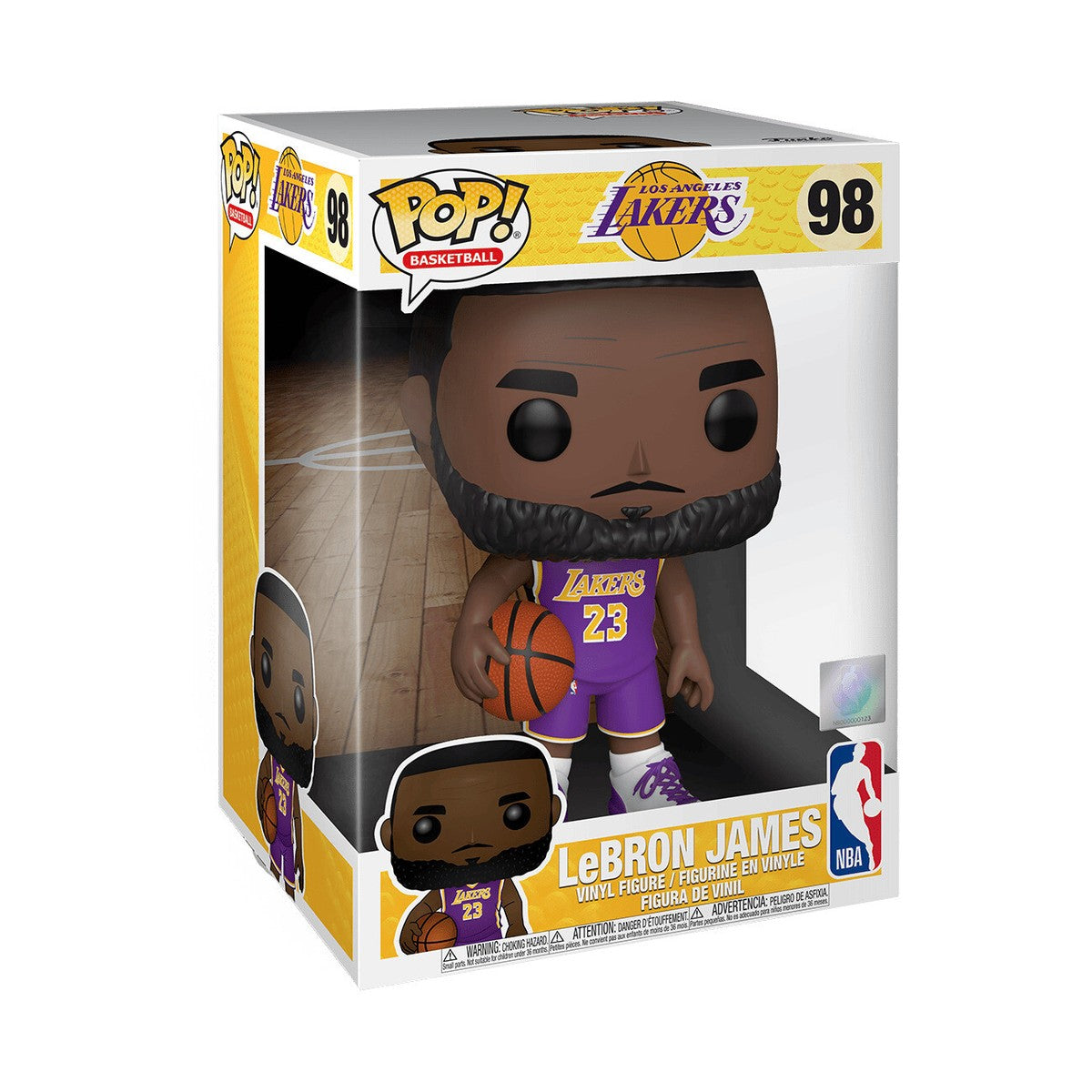FU52359 NBA Los Angeles Lakers Lebron James 10" #98