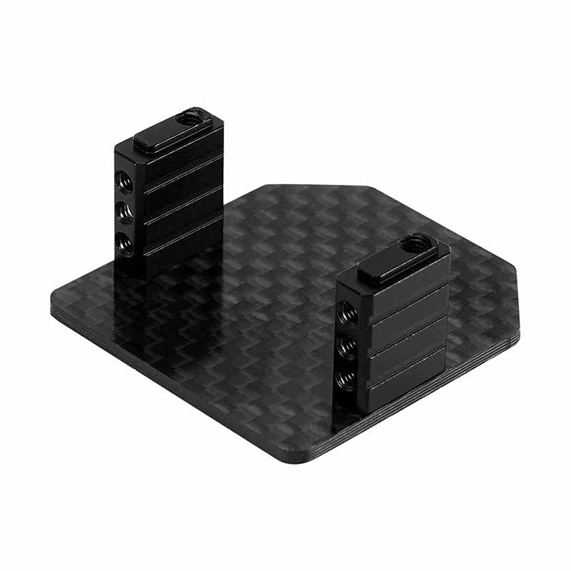 GROM-12 INJORA Carbon Fiber & Aluminum Servo Mount for 1/16 Arrma Mojave Grom 1/12 Losi Nascar