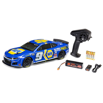 LOS1122409 1/12 AWD NASCAR RC Race Car RTR, Chase Elliott #9 NAPA 2024 Chevy Camaro