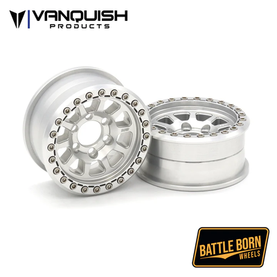 VPS08141 Battle Born Sierra 1.9" Beadlock Crawler Wheels (Clear) (2)