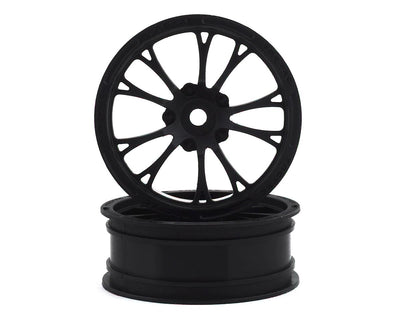 JCO3399B Tactic Street Eliminator 2.2" Front Drag Racing Wheels (2) (Black) w/12mm
