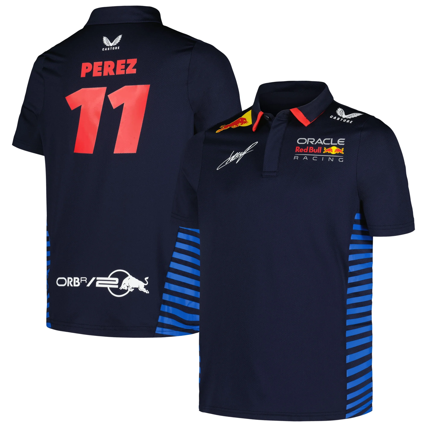 TJ5886 RBR F1 Kid's 2024 Sergio "Checo" Perez Team Polo Shirt -