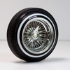 Jevries Diamond Super Swept Knock Offs for TRUE 13 Wheels Chrome