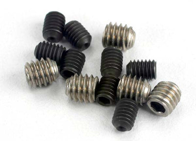 1548  Set (grub) screws, 3x4mm (8)/ 4x4mm (stainless) (4)