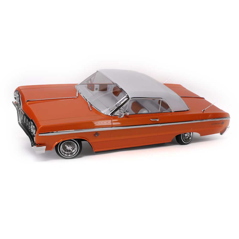 RER32895 Redcat SixtyFour Chevrolet Impala 1/10 RTR Scale Hopping Lowrider (Orange/White)