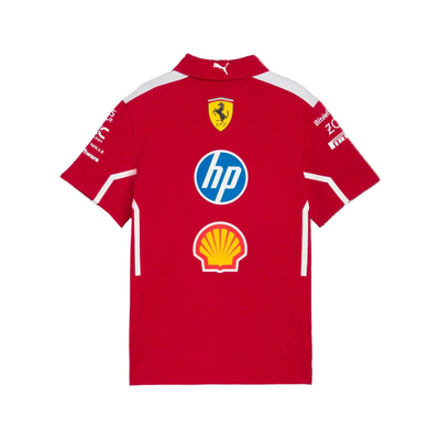 701232808 Scuderia Ferrari F1 2025 Men's Team Polo Shirt - Dark Cherry
