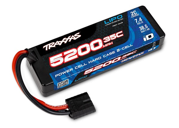 2844R 5200 mAh 7.4 Volt 2-Cell Hard Case LiPo Battery