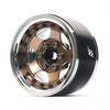 BRPB001CRBZ ProBuild™ 1.9" SV5 Adjustable Offset Aluminum Beadlock Wheels (2) Chrome/Bronze