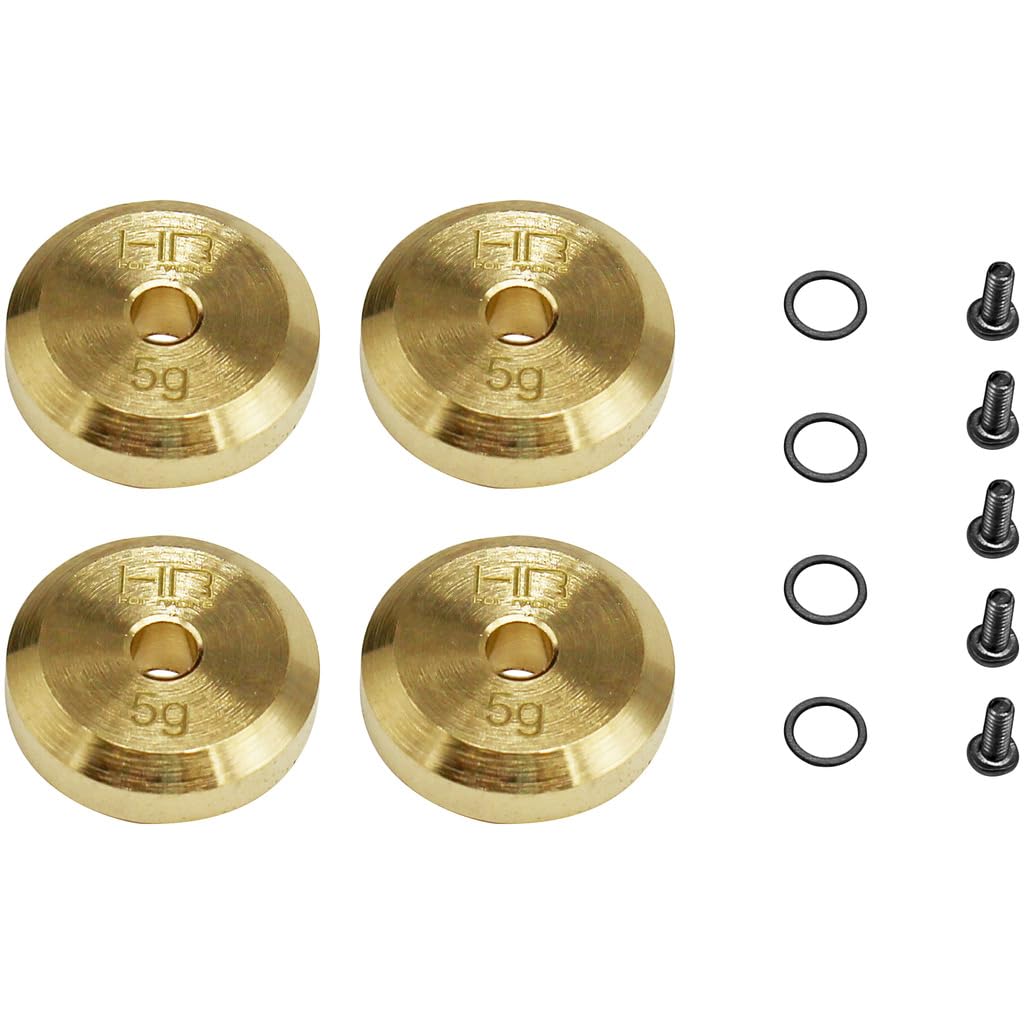 HRSXTF2604H - +4mm Steel Axles BRASS WEIGHT scx 24