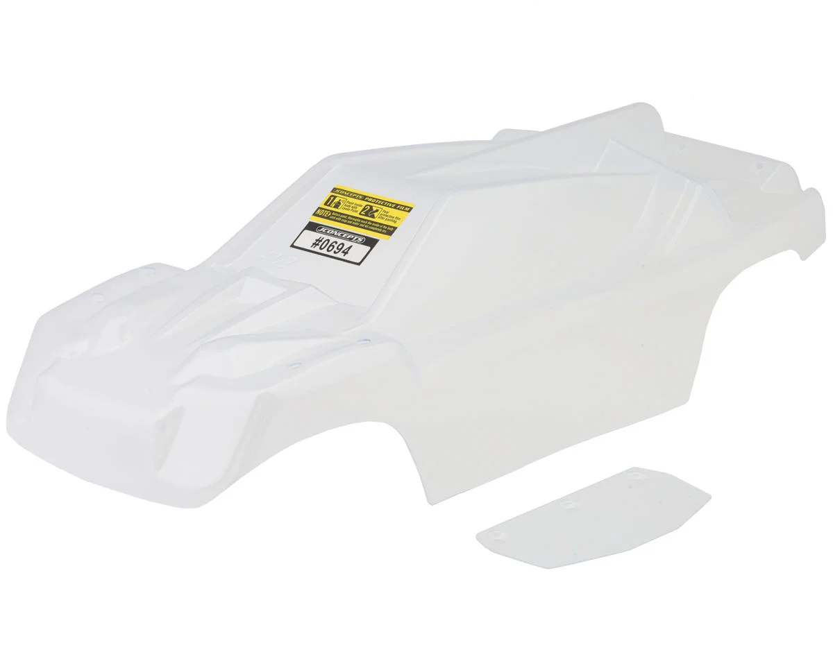 JCO0694 JConcepts P2 1/10 Stadium Truck Pre-Trimmed Body for Traxxas® Rustler® (Clear) (Clipless Mounting)