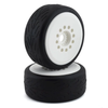 JCO3113-19 Speed Claw Belted Tire Pre-Mounted w/Cheetah Speed-Run Wheel (White) (2)