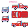 M2Machines 31500-HS46 1:64th Scale 1978 Dodge Adventurer 150-Little Red Express Truck - CHASE!
