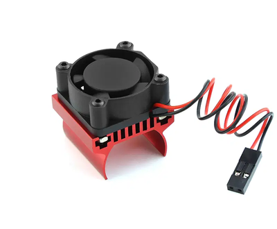 INTC33162RED Alloy Machined Heatsink w/Cooling Fan 1/18