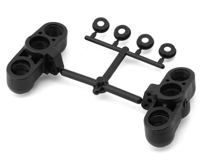 MUGE2146B Mugen Seiki MBX Non-Trailing Front Pillow Ball Hub Carriers (2)