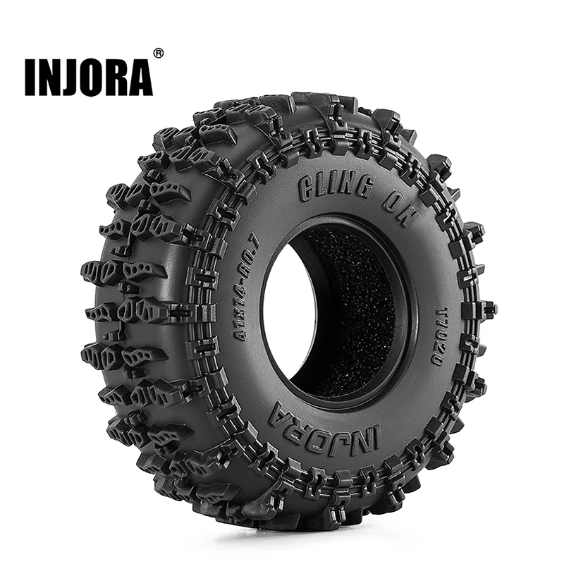 T7020 INJORA 0.7" 41*14mm Cling On Tires for 1/30 SCX30