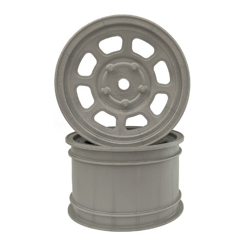 DER-DSB-ARS Speedway Buggy Wheels for Associated B6 / TLR 22 / Customworks 4 / Rear / SILVER / 4pcs
