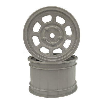 DER-DSB-ARS Speedway Buggy Wheels for Associated B6 / TLR 22 / Customworks 4 / Rear / SILVER / 4pcs
