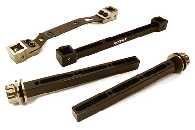 INTC27865GREY Extended Rear Body Mount & Post Set 1/10 4X4