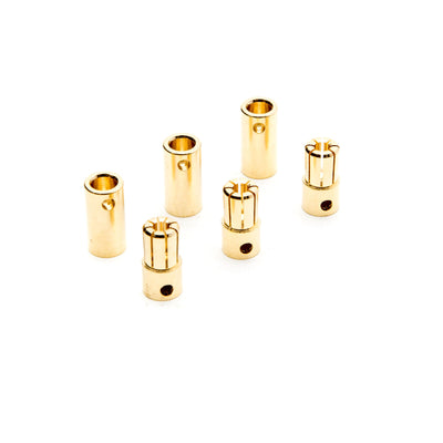 DYNC0091 Connector: Gold Bullet Set, 6.5mm (3)