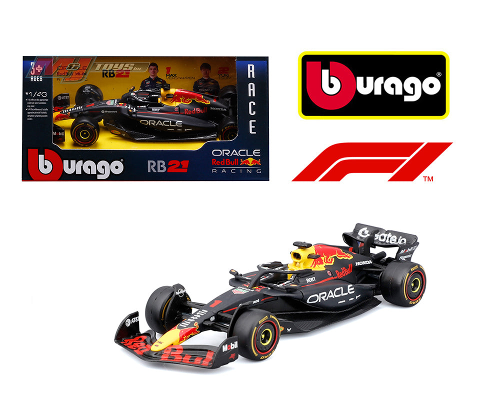 Bburago 18-38233MV 1:43 F1 2025 Oracle Red Bull Racing RB21 #1 Max Verstappen