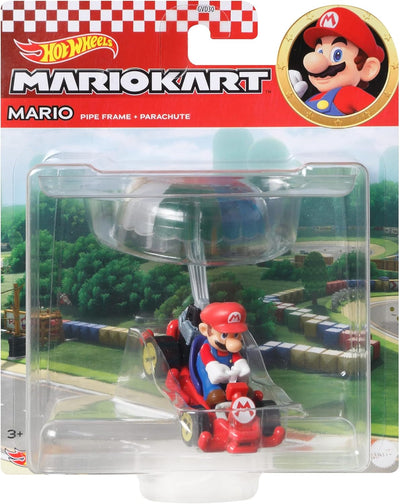 HWGVD30 Hot Wheels Mario Kart Pipe Frame Retro + Parachute