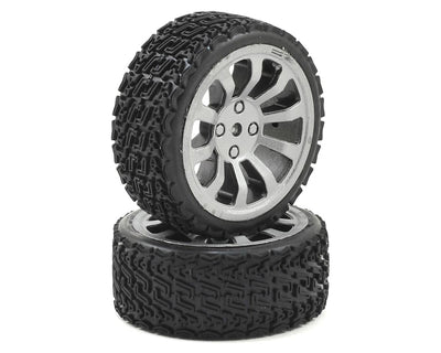 DIDC1253 1/18 Rally Wheel/Tire Assembly (2)