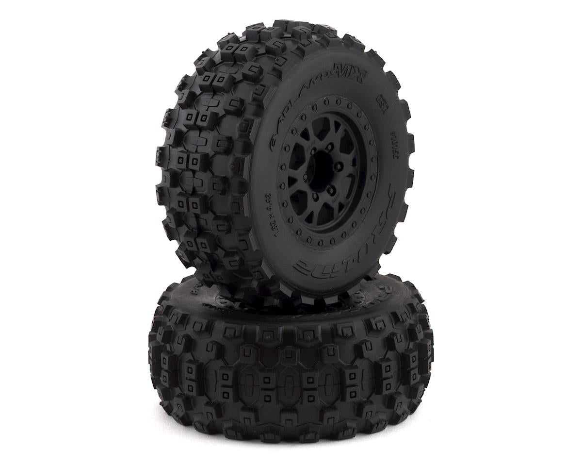 PRO1015632 Badlands MX SC Tires w/Split Six Wheels (2) (Slash Rear) w/12mm Hex