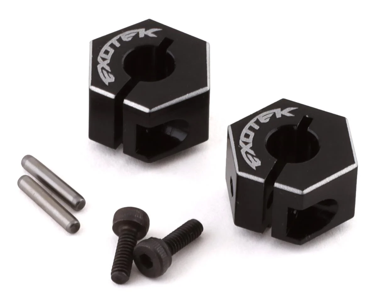EXO1989 22 Drag Racing Wide Clamping Rear Hex (Black) (2) (8.5mm)