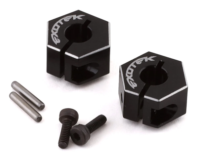 EXO1989 22 Drag Racing Wide Clamping Rear Hex (Black) (2) (8.5mm)