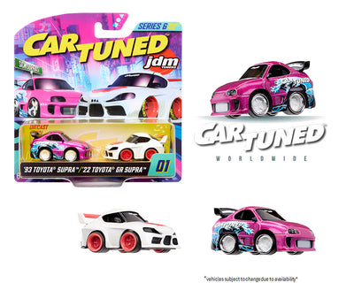 CarTuned 541967-XX3 1:64 2-Pack Series 6 “Sick Supras” – 1993 Toyota Supra & 2022 Toyota GR Supra