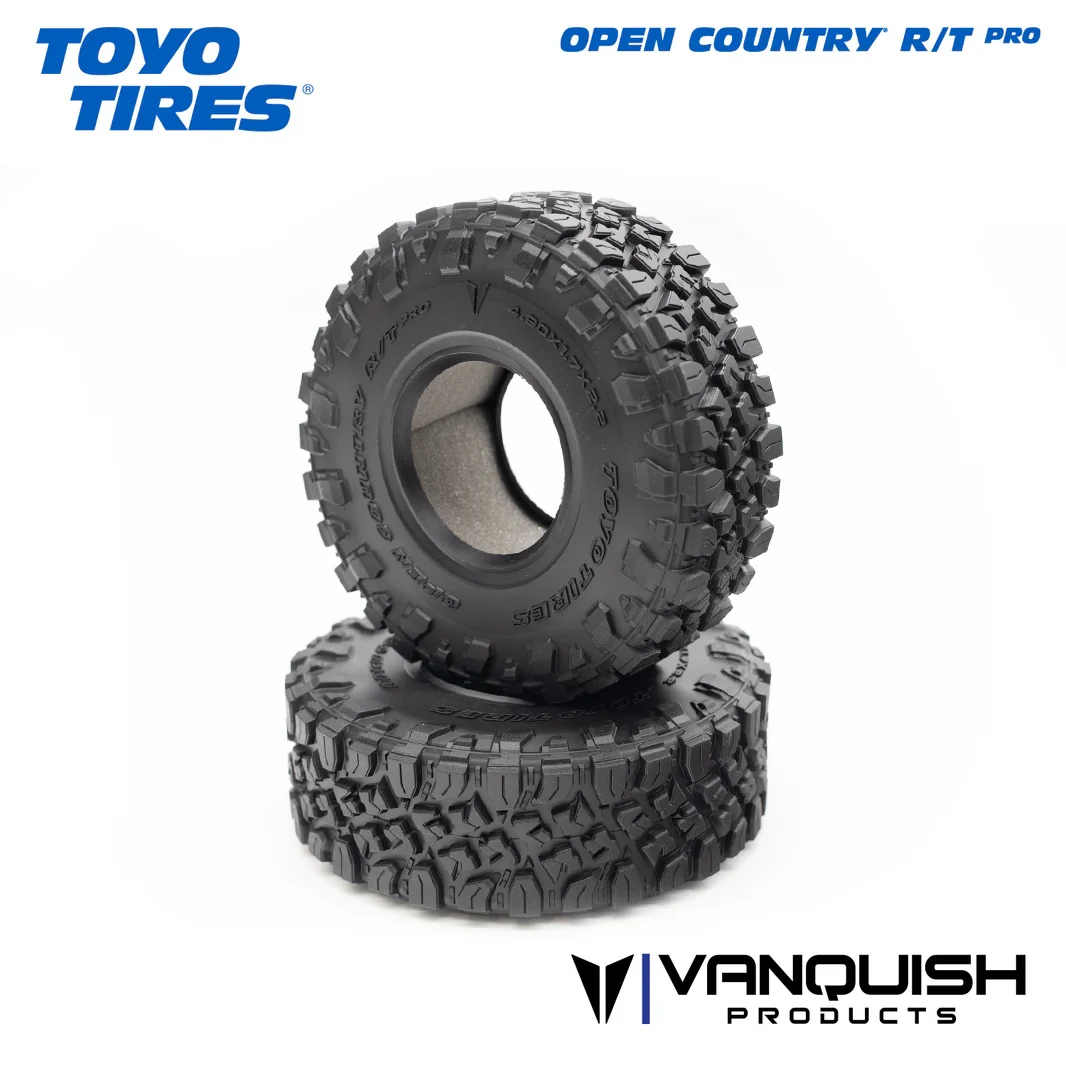 VPS10167 Vanquish Products Toyo Tires Open Country R/T Pro 2.2 Tires (2) - 4.9" (White Compound)
