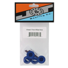 JTB-JT11160-BL J&T Bearing Co. Aluminum 17mm Serrated Wheel Nuts (Blue) (4)