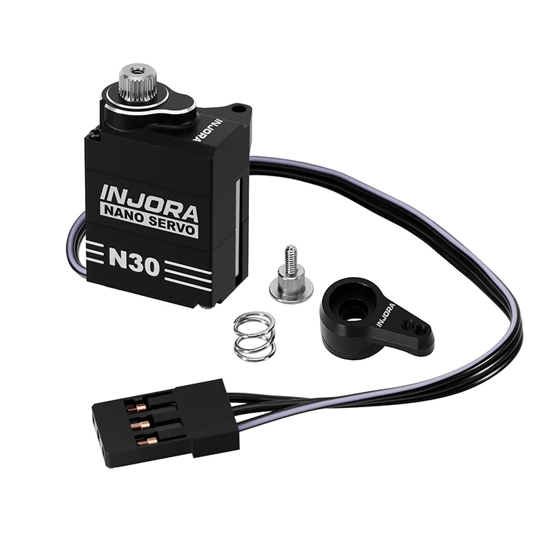 INJS-N30 INJORA Aluminum N30 NANO Servo with Servo Saver for 1/30 SCX30