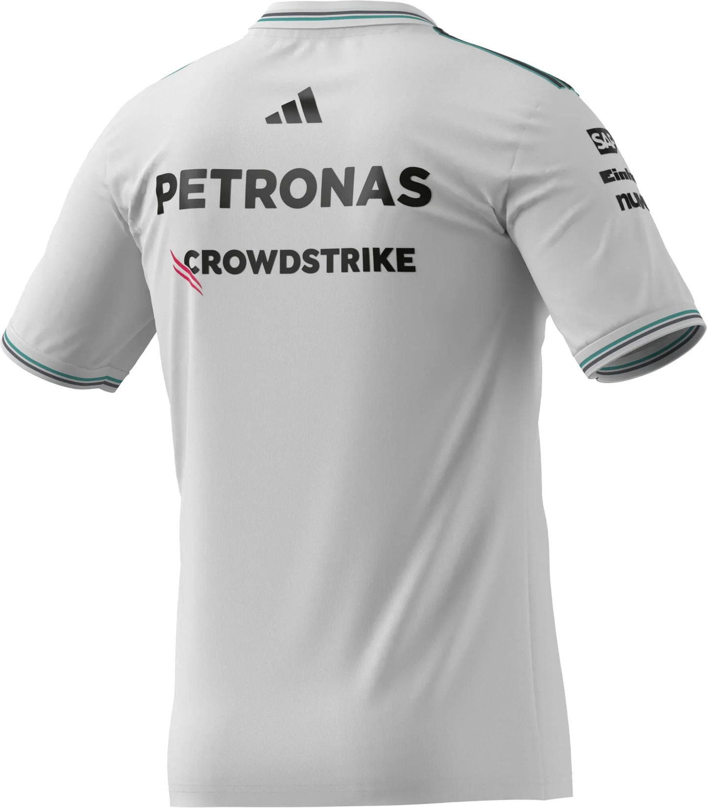 JX5795 Mercedes AMG Petronas Formula 1 2025 Men's Team Driver Authentic Jersey - White