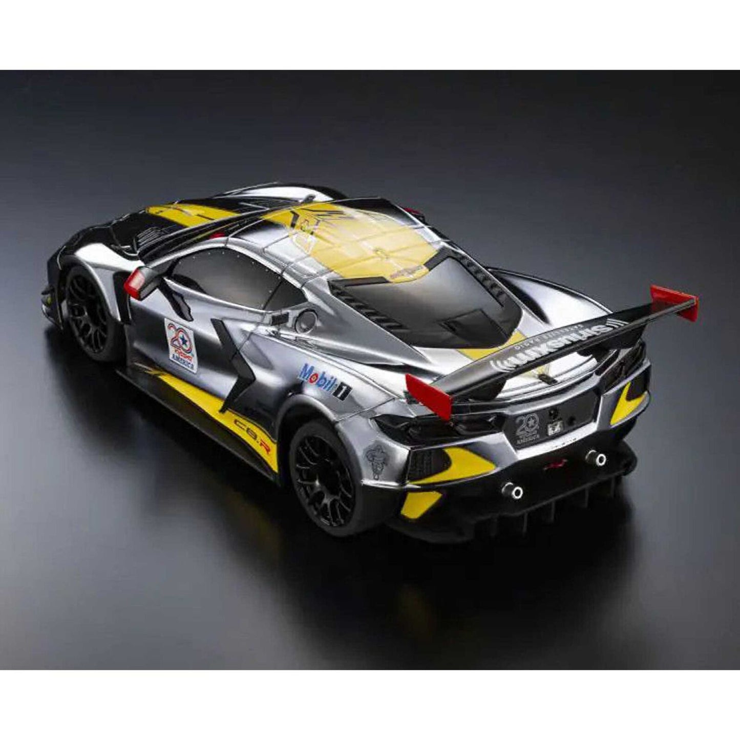 KYO32356CRY MINI-Z RWD MR-04 readyset CHEVROLET® CORVETTE® C8.R  Kyosho America 20th Anniversary - Chrome / Yellow