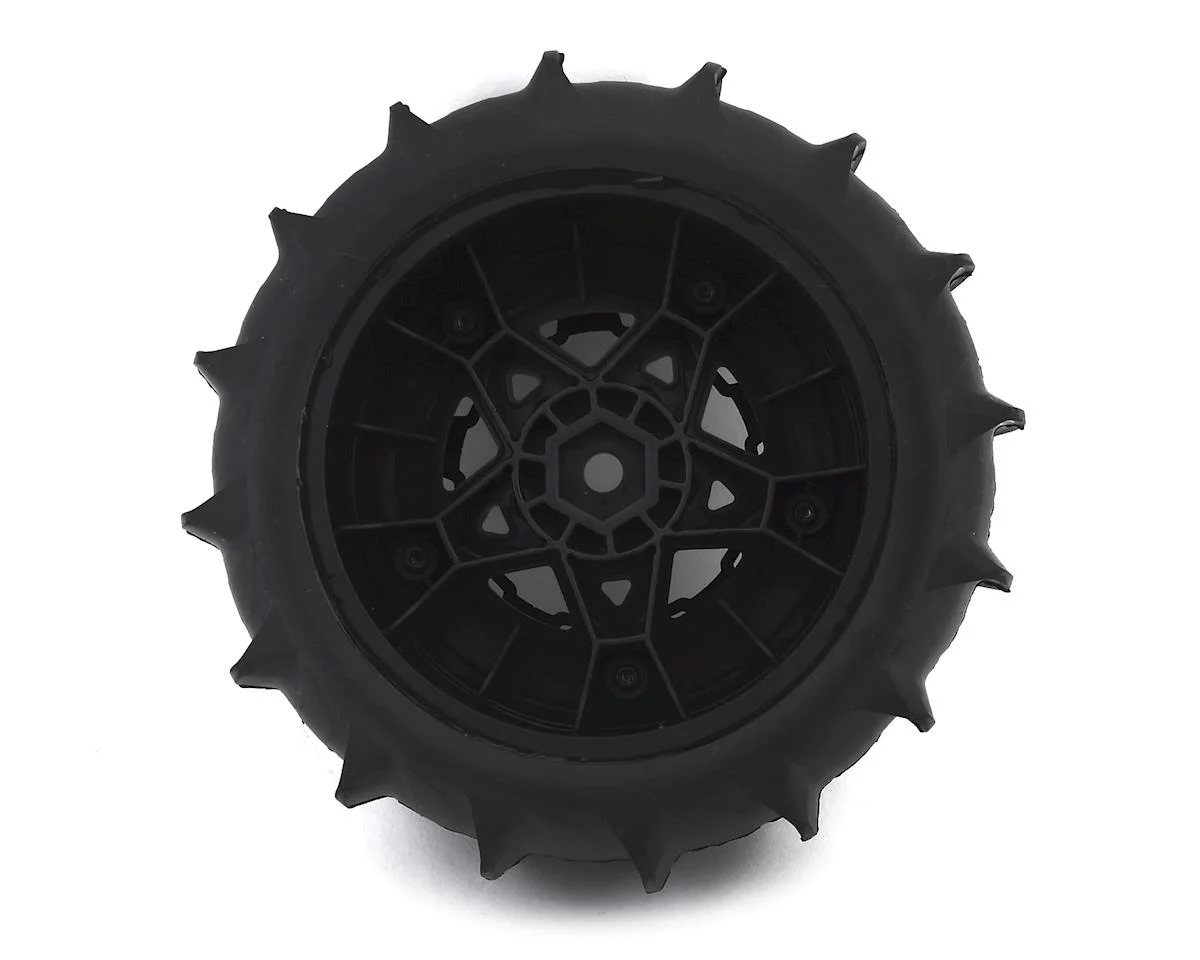 JCO3154-3045 Animal Pre-Mounted SC Tires (Tremor) (2) (Electric Rear) (Yellow) w/12mm Hex