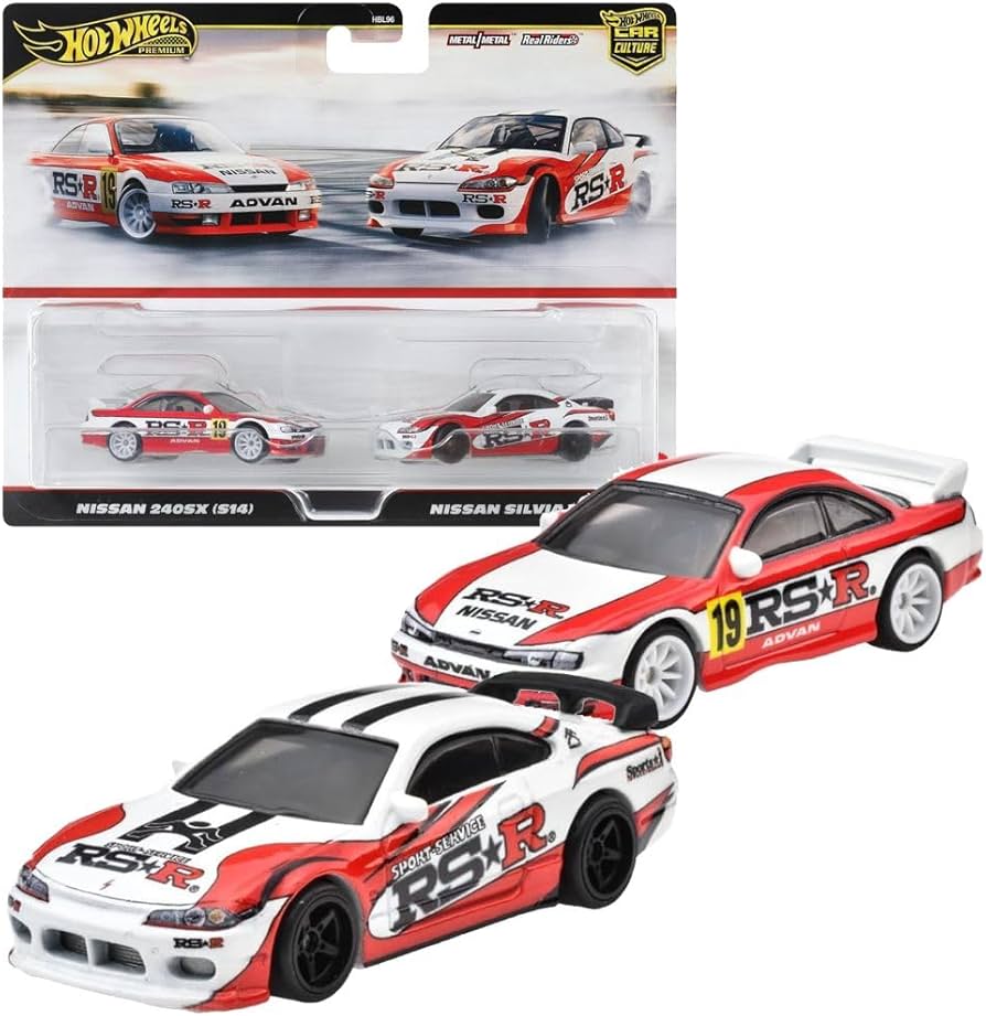 HWHRR84 1:64 Premium Car Culture 2-Packs Nissan 240SX / Silvia S1
