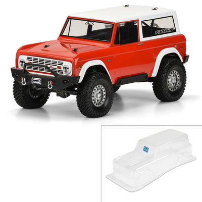 PRO331360 1973 Ford Bronco Clear Body 12" (305mm) Wheelbase Crawlers