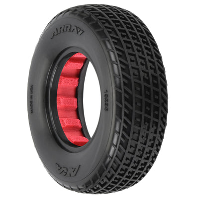 AKA13238QR 1/10 Array SSLW 2WD Front 1.7"/2.2" Dirt Oval Tires (2)