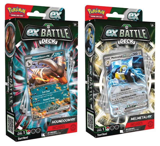 290-85591 Pokemon Melmetal ex/Houndoom ex Battle Deck Display Box