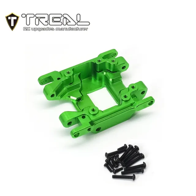 X003KPJML1 TREAL Aluminum 7075 Center Skid Plate CNC Machined Upgrdes for 1/18 TRX4M-Green