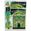 UPG-14294 UpGrade RC "Flame" Graphic Set for Losi® 22S™ Sprint Car (Green)