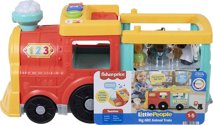 HCL79 Fisher-Price Little People Big ABC Animal Train