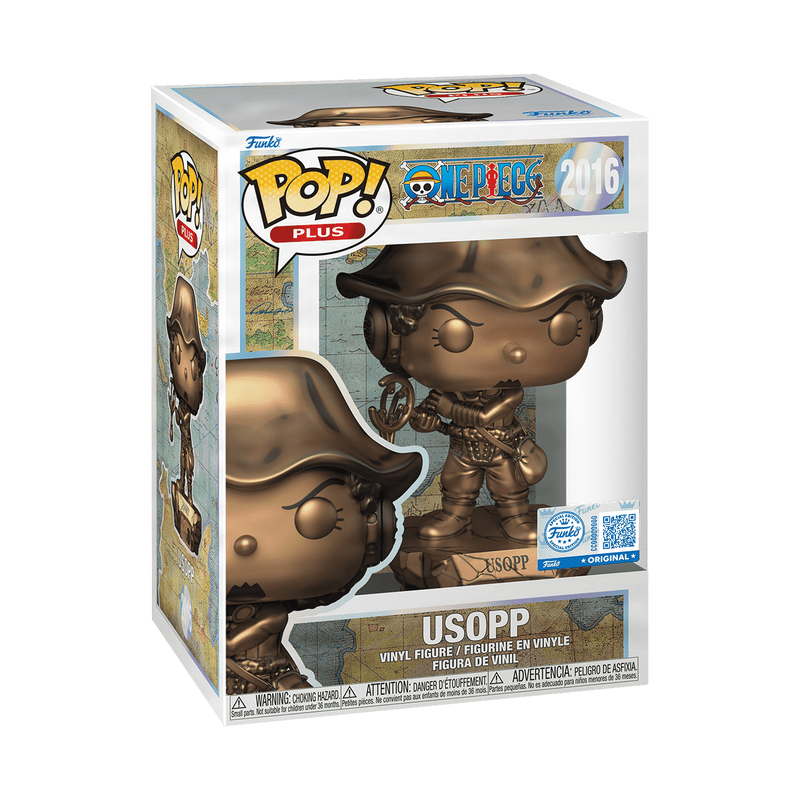FU89137 Plus Usopp Statue (Bronze) with Pop! Protector
